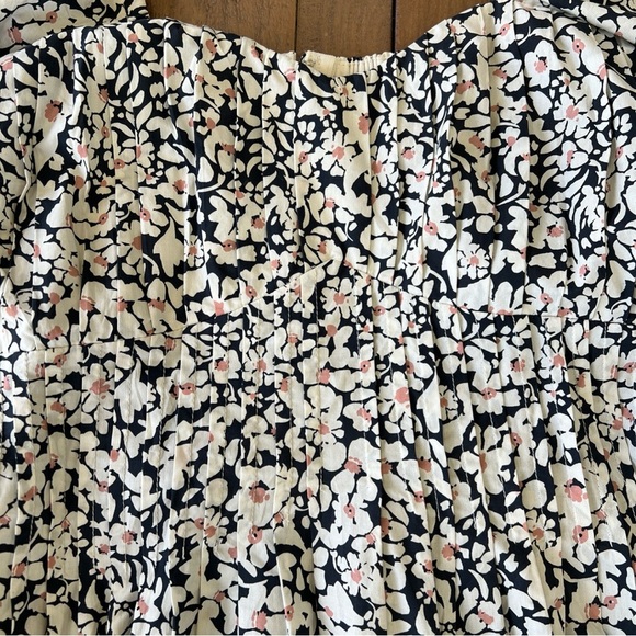 Anthropologie Greylin Floral Square Neck Puff Sleeve Empire Waist Dress Small - Picture 6 of 11